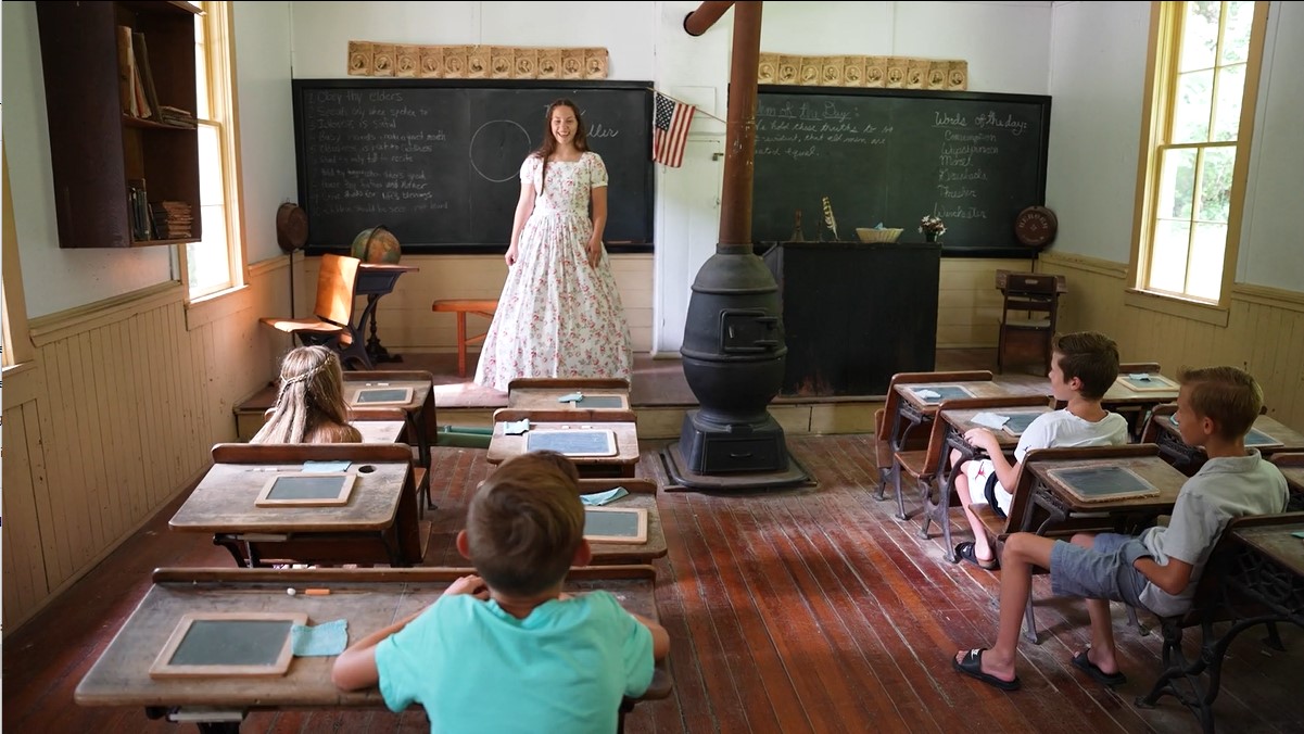 Pioneer Days in the schoolhouse