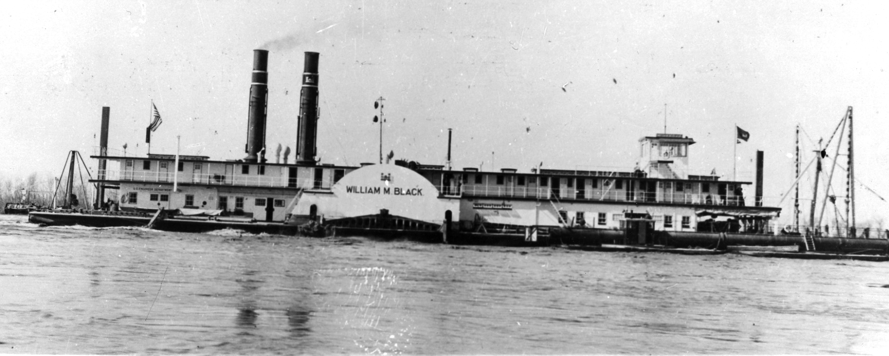 Historic photo of the William M. Black Dredge Boat