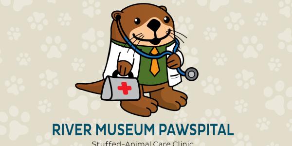 cartoon Sippi the otter dressed as a doctor