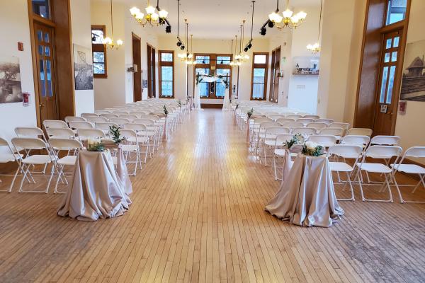 train depot wedding