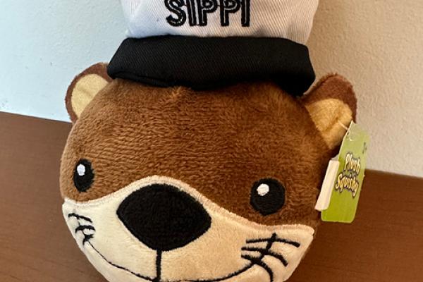 plush otter head