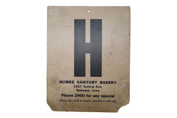 Instructional Sign from a Dubuque Bakery