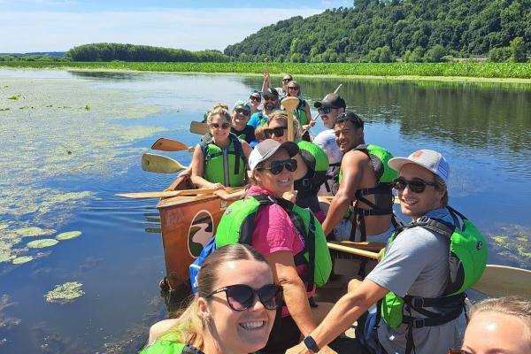 group on a canoe trip