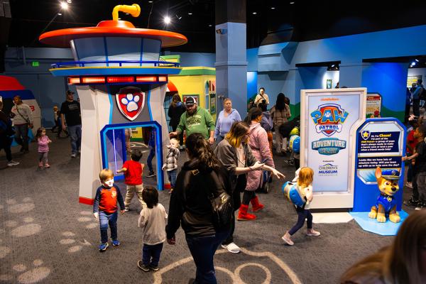 Guest enjoying exhibit