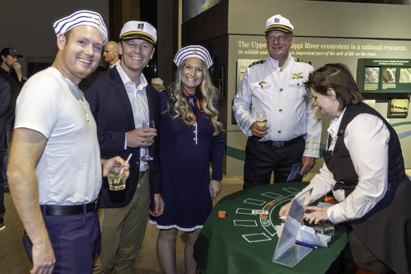 guests playing poker