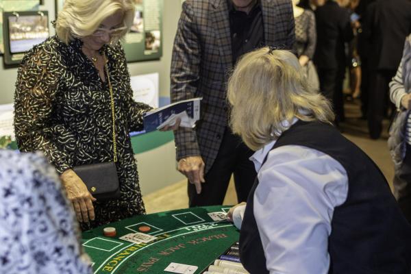 guests playing poker