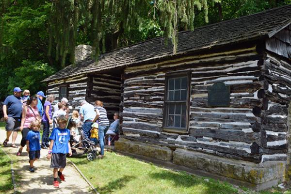 Louis Arriandeux Cabin, believed to have been built in the 1830s by a French fur trader, is the oldest cabin in Iowa.