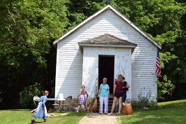 Humke Schoolhouse, the last one-room school used in Dubuque County was built in 1883 and used until 1966.
