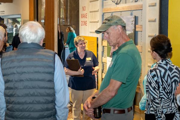 educator giving a tour