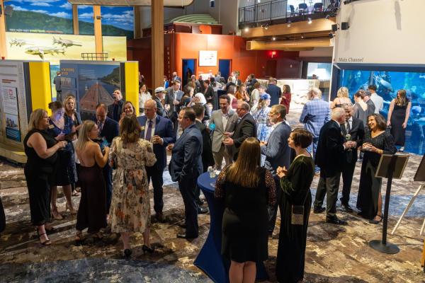 captains ball gala mingling