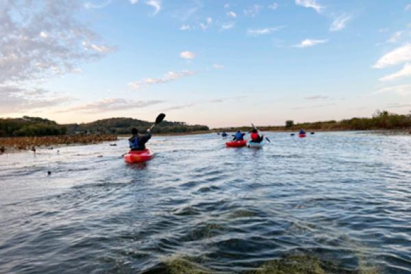 teens canoe trip
