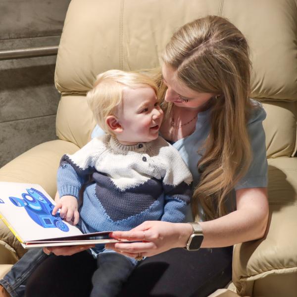 mother and child in comfort rooms